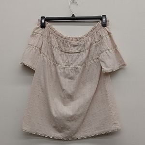 Eden Society Ballet Pink Off Shoulder Blouse